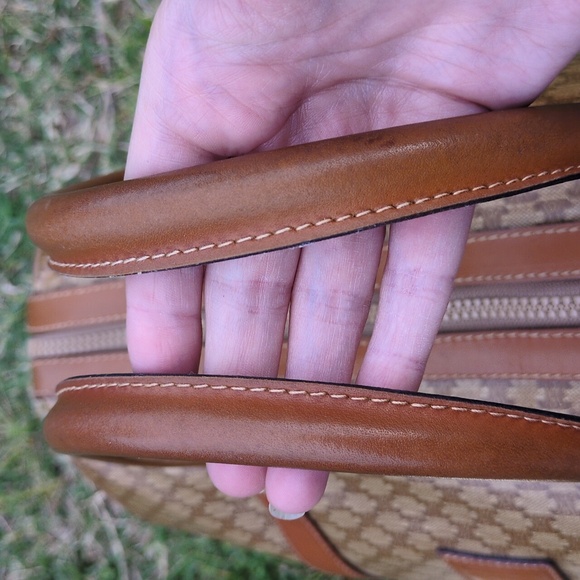 Celine GUC Macadam Coated Canvas Boston Bag CALLOUTS - Picture 8 of 17